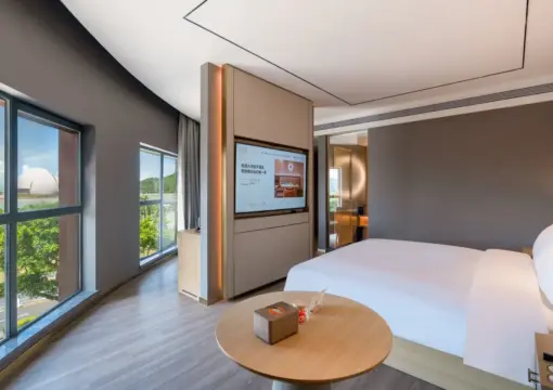 Riyuebei Executive Double Bed Room With (Smart Guest Control, Fridge, Smart Toilet, 65-Inch TV)