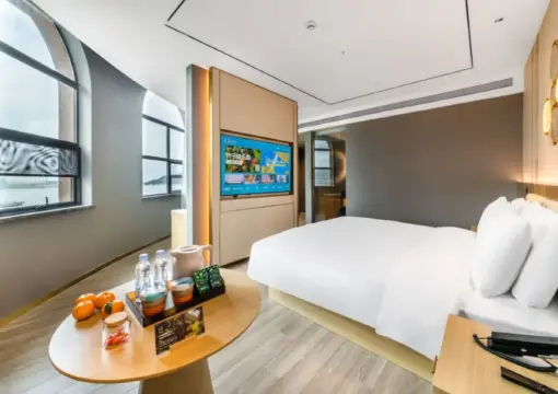 Riyuebei Executive Double Bed Room With (Smart Guest Control, Fridge, Smart Toilet, 65-Inch TV)