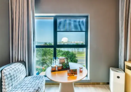 Riyuebei Twin Room With 180° (Smart Guest Control, Fridge, Smart Toilet, 65-Inch TV)